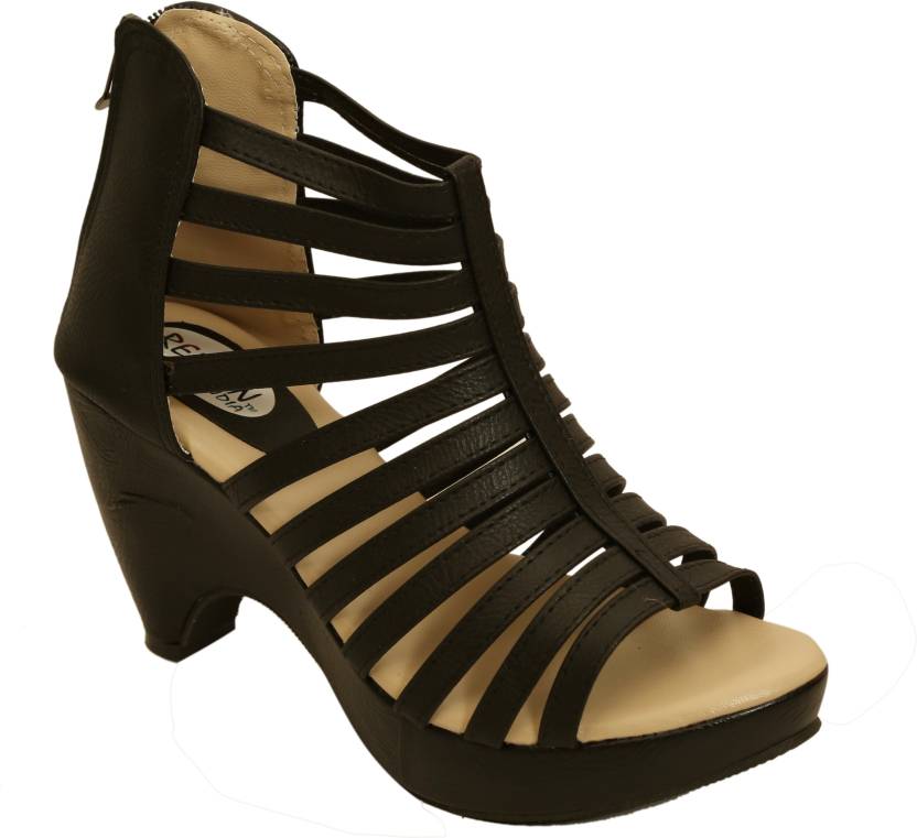 Women Shoes Online | Remson India Women Black Heels | Buy Heels for Women Online | Shopping ...